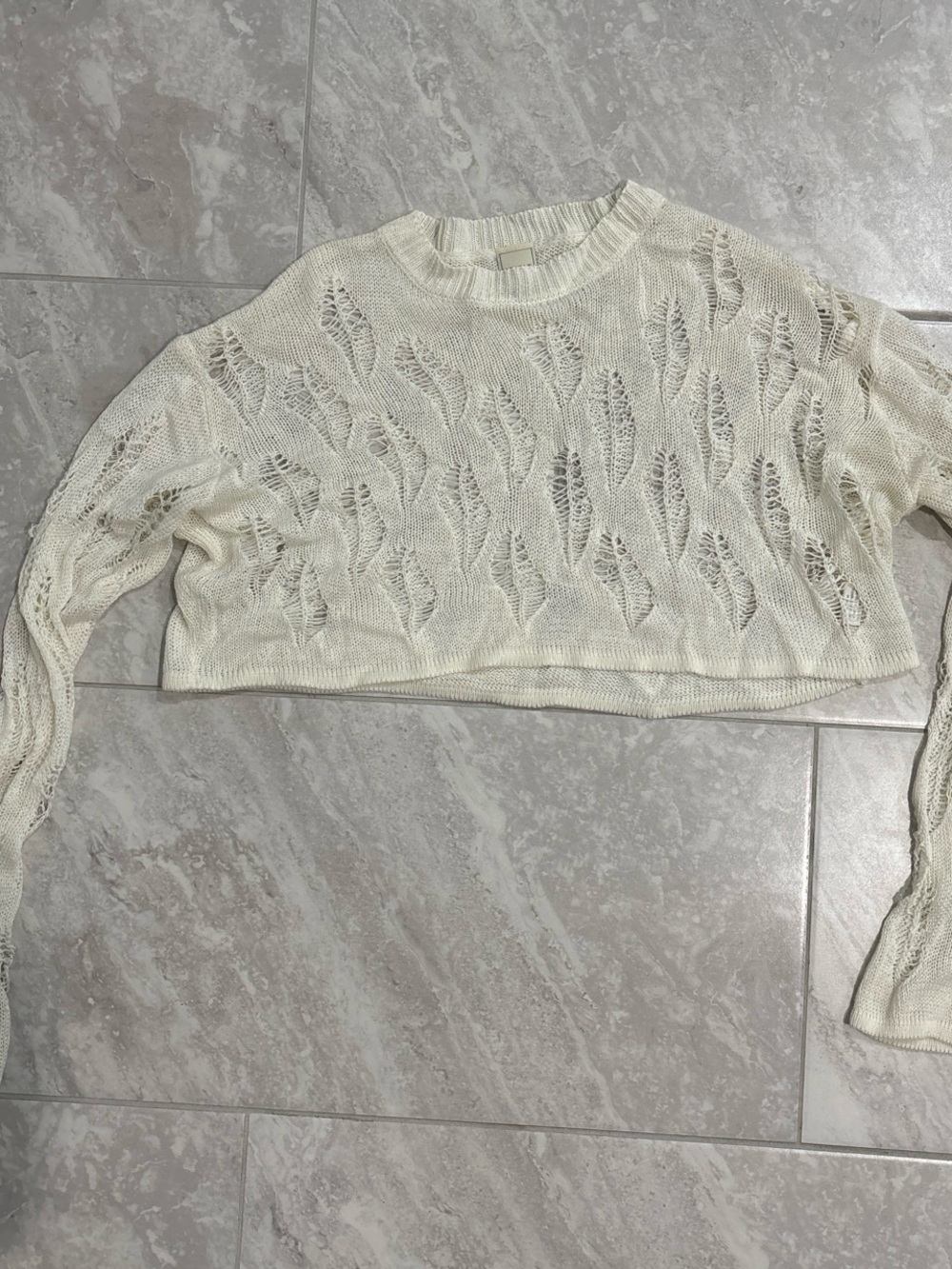 Sweater crop top
